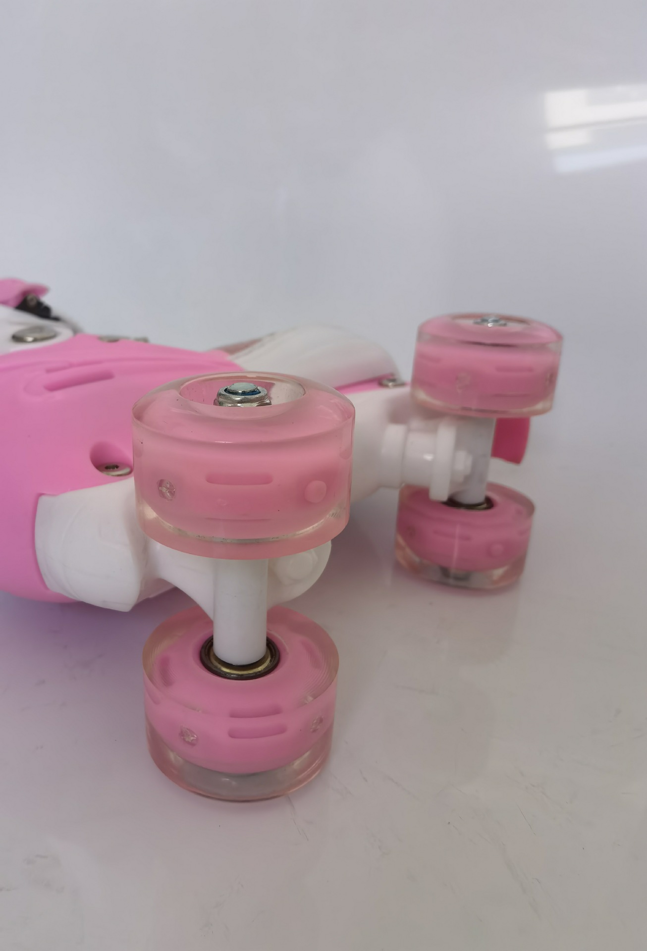 Verstellbare Doppelreihen-Rollschuhe, vierrädrige Inlineskates für Eisbahnen, für Jungen, Mädchen und Grundschüler_voghion.com