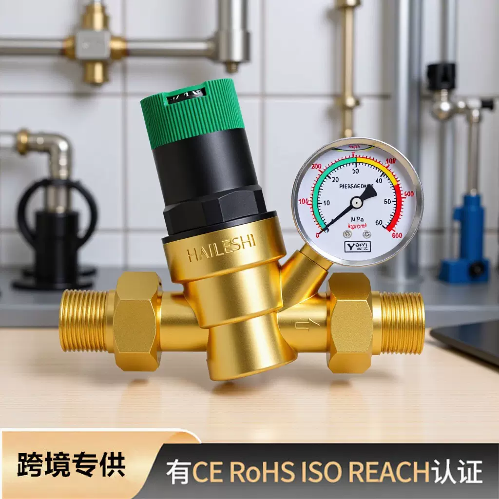 海乐仕自来水减压阀旋转二通稳压阀水压调节阀房车露营车减压阀