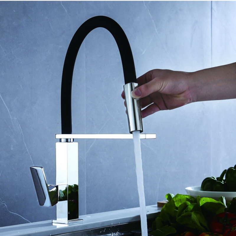 Yani Matte Black Unique Kitchen Faucet Kitchen and Bathroom Home Faucet