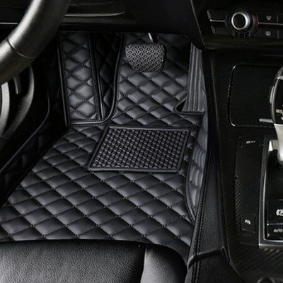 Ayaqaltılar (Kovriklər) coverage for the driver's side, 320Li - drivers-side-single-layer-black-with-black-stitching