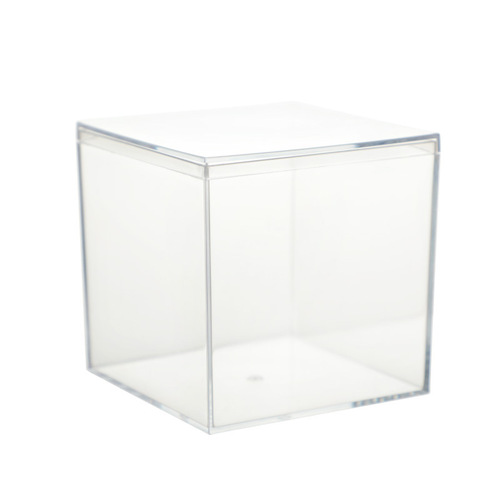 Multi-size square box acrylic square plastic box candy box transparent sky and earth cover manicure packaging box wholesale