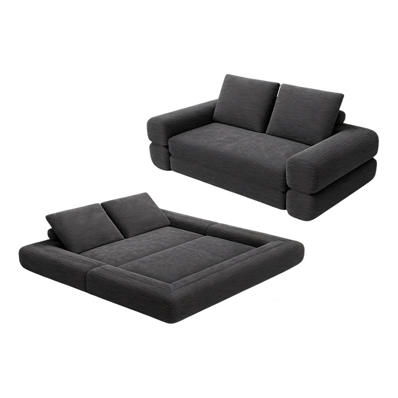 Amazon explosión cama de compresión plegable 3 - en - 1 sofá de tela pequeña casa doble sofá cama colchón de piso