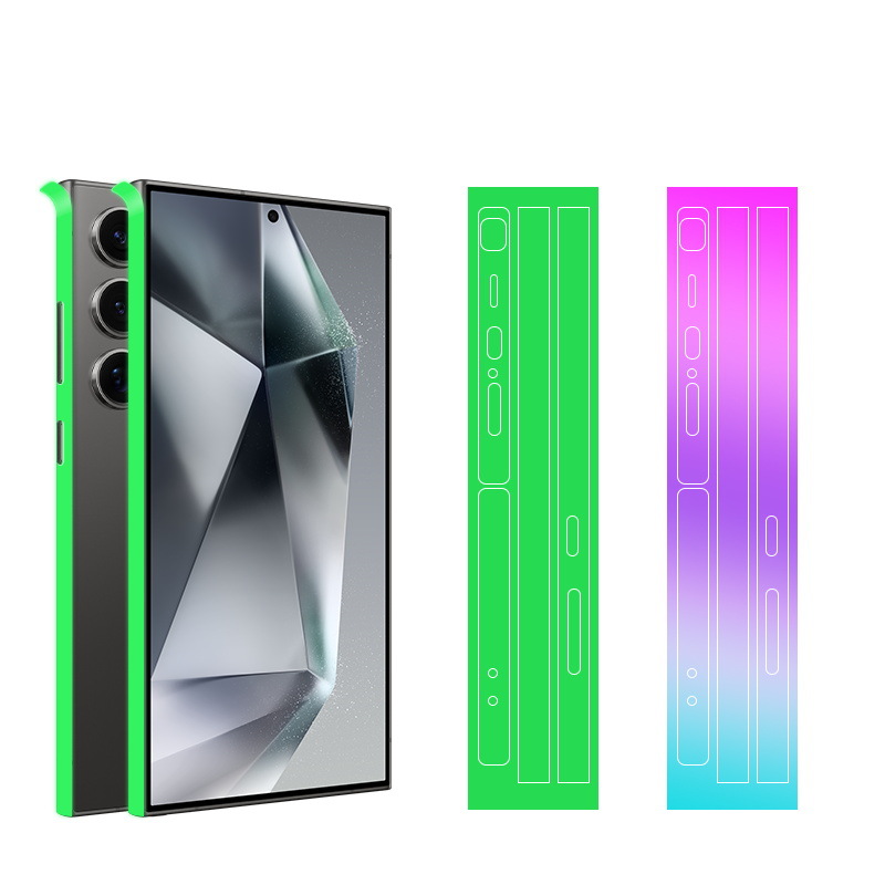 Aplicable a Samsung S25Ultra Nocturnal Frame Film24 + lateral color brillante anti-rascaraduras personalidad decoloración adhesivo protector