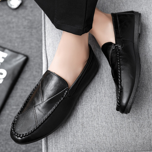 Lazy spring  slip-on loafers British trendy bean shoes men's Korean version breathable new casual fashion