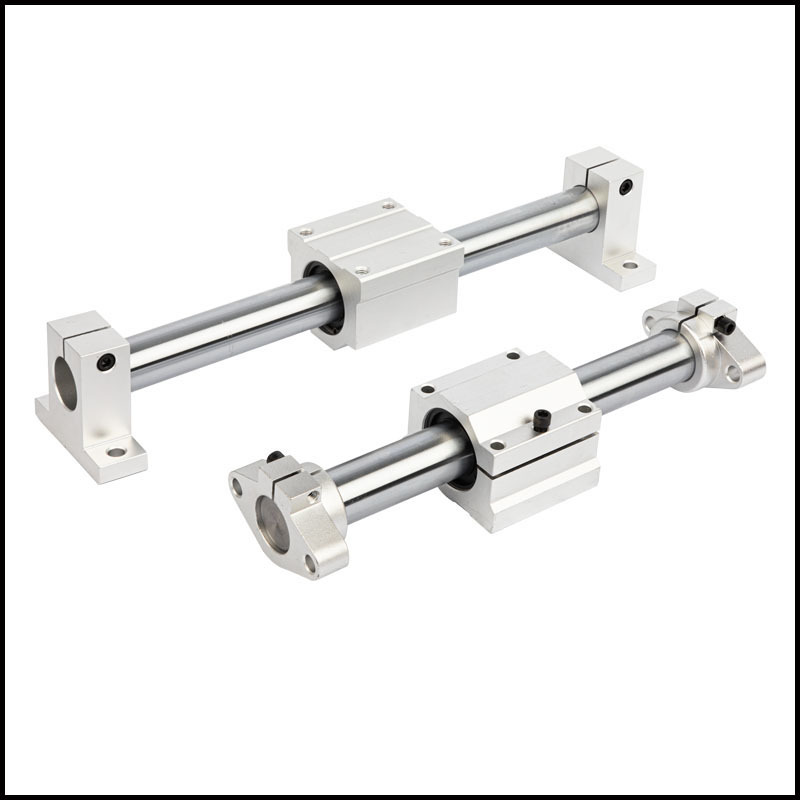 高频淬火镀铬硬光轴20直径配立式支撑座Sk20和滑块单元滑块SC20