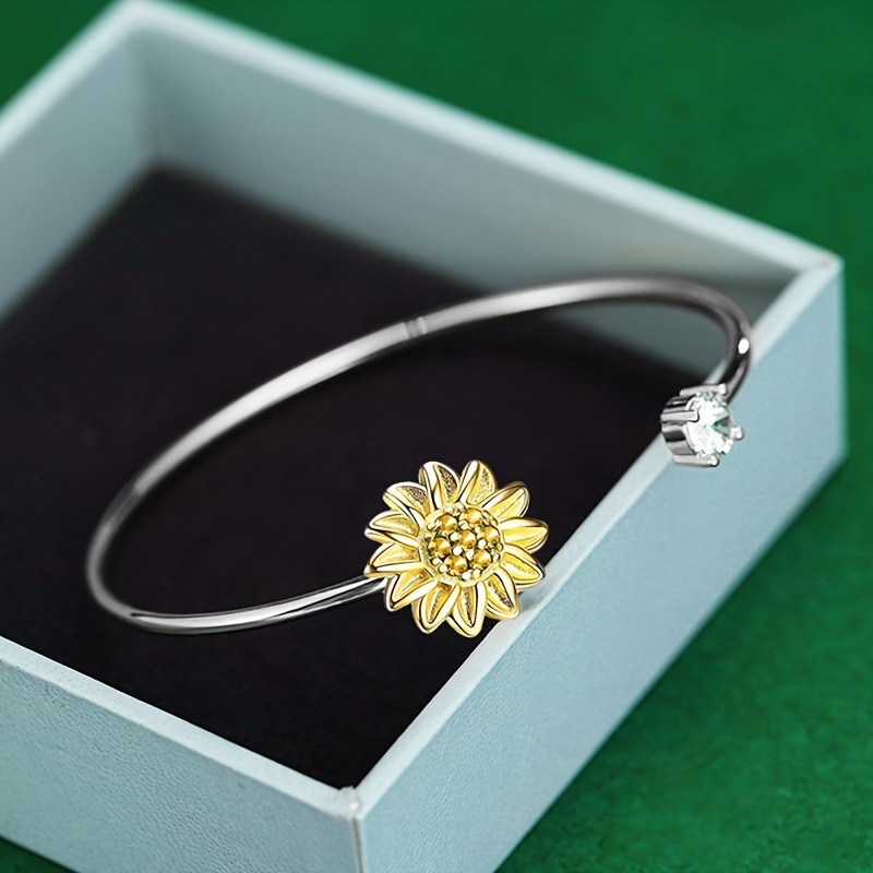 Alloy Pendant Material Lady Pastoral Flower Alloy Wholesale Bangle