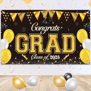 Amazon Cross-Border 2025 Graduation Party Flag Celebration Student Ceremony Background Cloth Decorative Flag