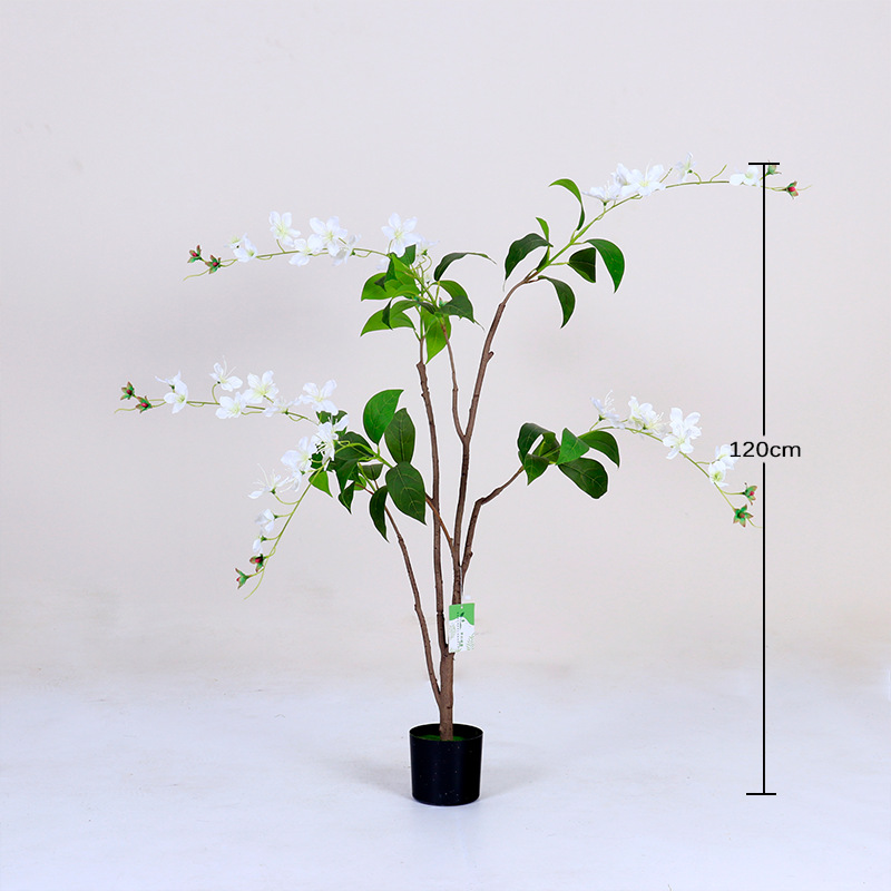 Planta Artificial de Jazmín en Maceta de Plástico para Sala de Estar image 7