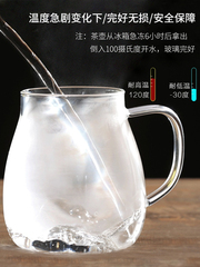 58C1 High-Temperature Resistant Glass Teapot Filter Small Size Tea Maker Household Green Tea Brewing Tea Set with Heating Function