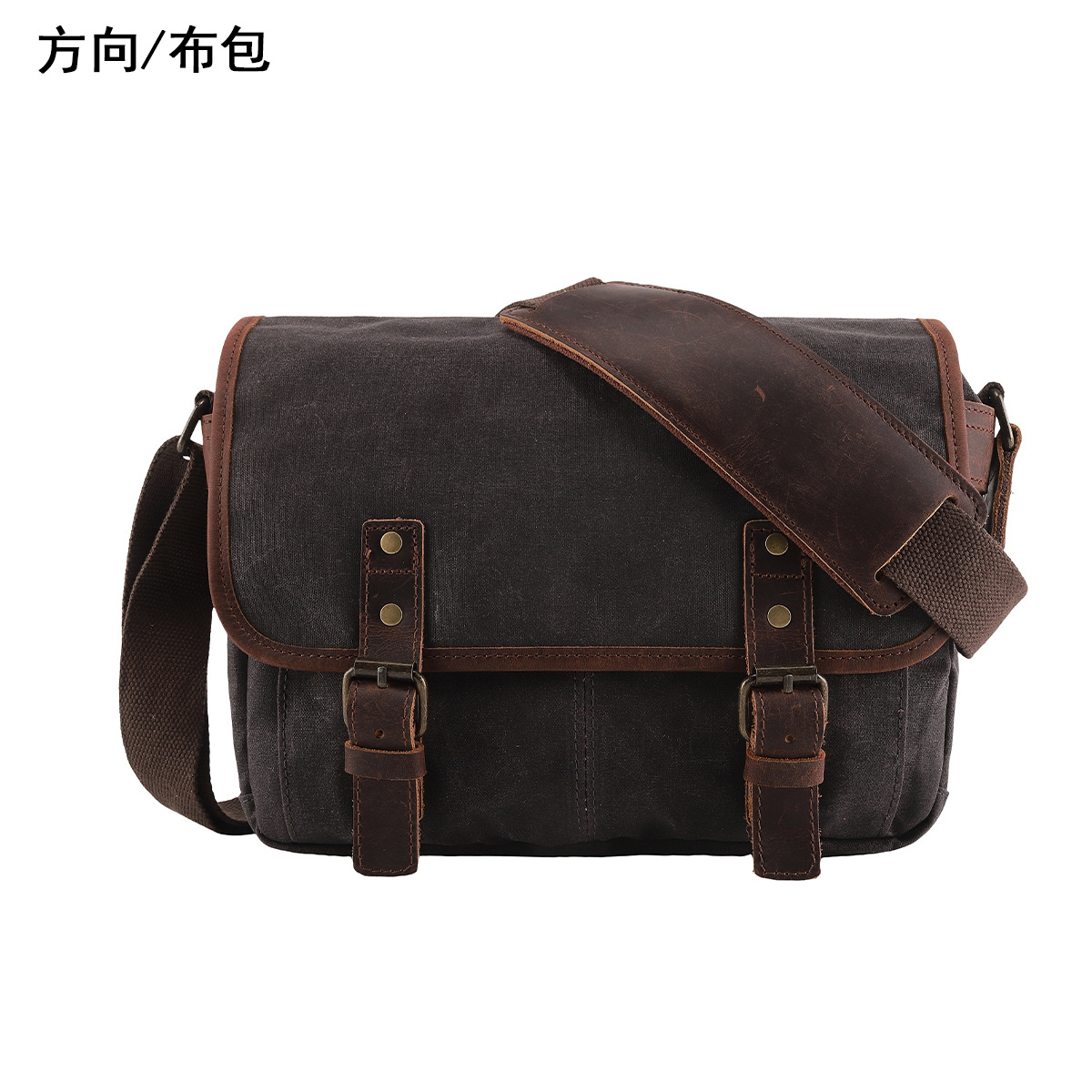 Fábrica directa nueva bolsa de fotografía al aire libre DSLR profesional bolsa de cámara de lienzo de cera impermeable micro bolsa de hombro