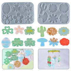 Yumeiren DIY Epoxy Mold: Clover Petals, Leaves, Mushrooms, and Cactus Charms – Easter-Themed Silicone Molds