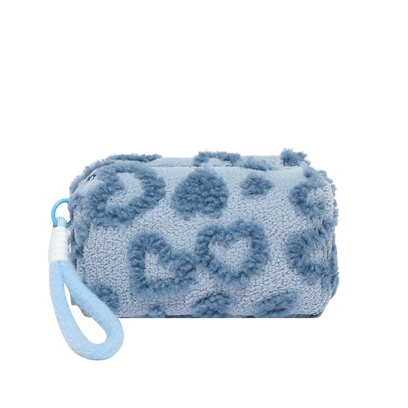 Ins dulce chica peluche de gran capacidad lindo bolsa de almacenamiento de cosméticos bolsa de viaje portátil bolsa de almacenamiento de viaje lavado