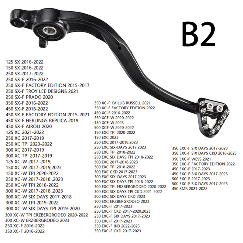 Suitable for Ktm/Gas/Husqvarna Sx Exc Te Mc 125-530 Off-Road Motorcycle Brake Pedal