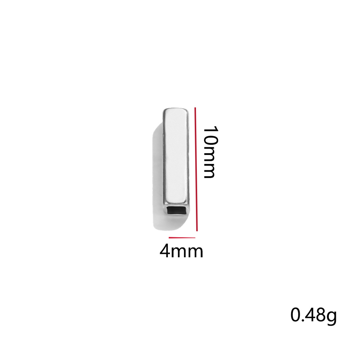 Accesorios de bricolaje hechos a mano cuerda trenzada con cuentas de material de joyería rectangular con cuentas simple todo fósforo étnico con cuentas