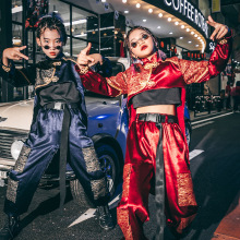 男童走秀潮装模特走酷潮演出服礼服街舞套装t台时装儿童国潮服装