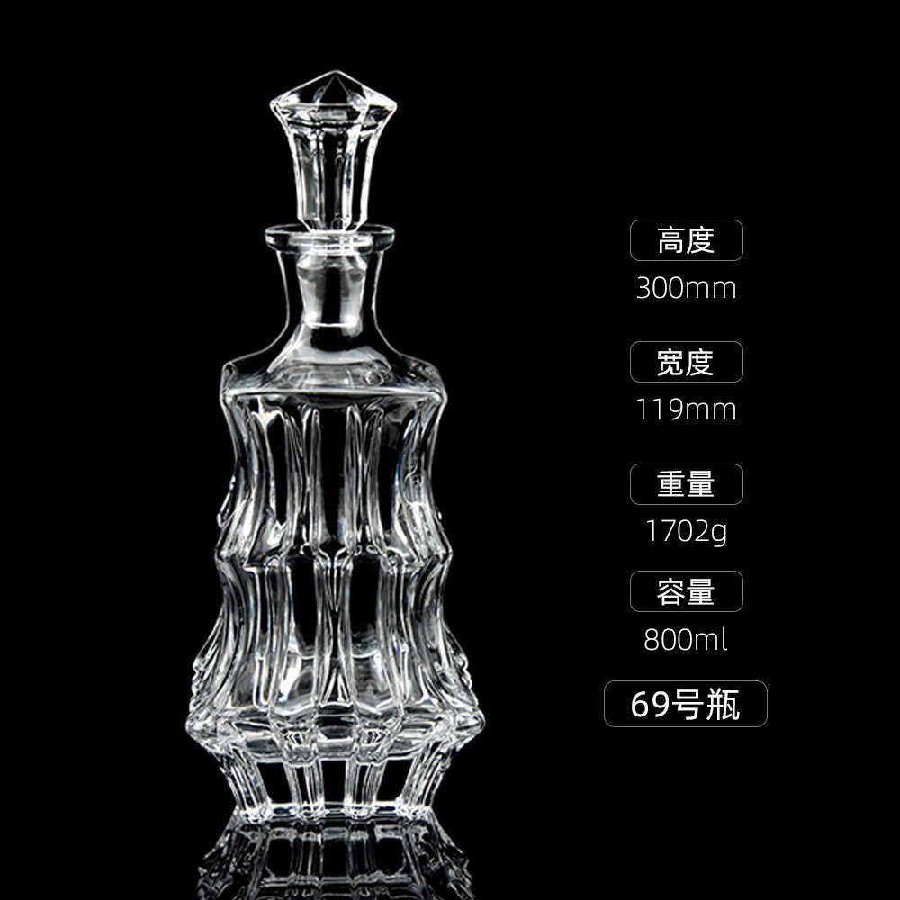 Botellas de vino de cristal transfronterizas directas de fábrica botellas de whisky europeas botellas de licores extranjeros botellas de vino blanco XO