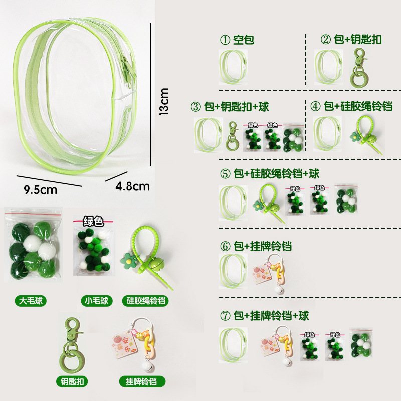 Apple green mini q (zippered)