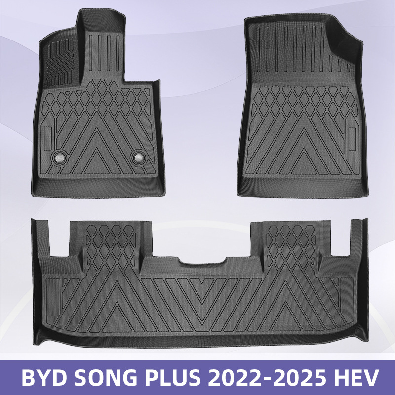 Aplicable a BYD SONG PLUS 2022 - 2025HEV TPE Foot Pads 3D All Weather Material Backpack Pad