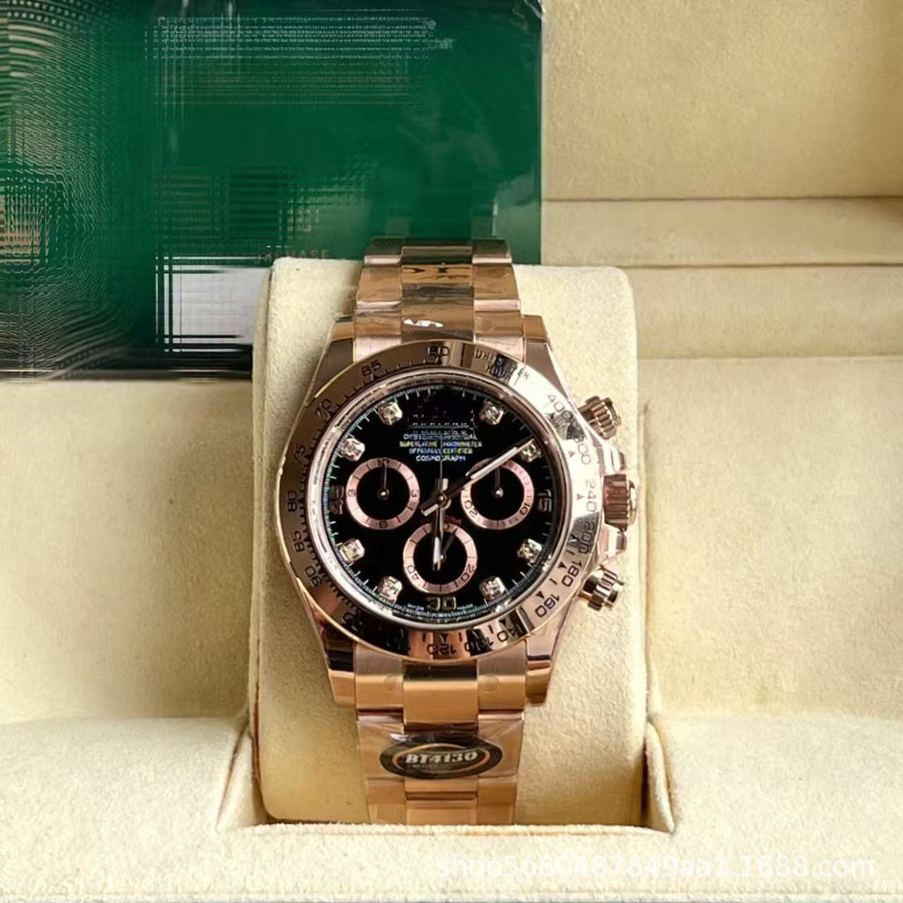 Laojia Cosmic Chronograph Ditona fábrica de relojes limpios Panda Diyu Wenle con el mismo reloj mecánico de acero para hombres