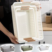 圆孔塑料收纳篮镂空大号儿童玩具置物篮收纳筐批发幼儿园医院学校