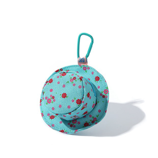 New Fisherman Hat Bag Girl Crush Flower Coin Purse Earphone Bag Mini Hat Cute Personal Bag Pendant Trendy