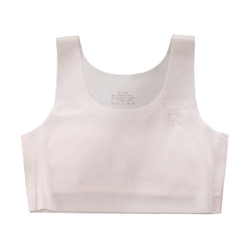 Seamless Girls Underwear Students Junior High School Students Small Vest 9-15 Years Old Developmental Girls Children Summer Thin Bra