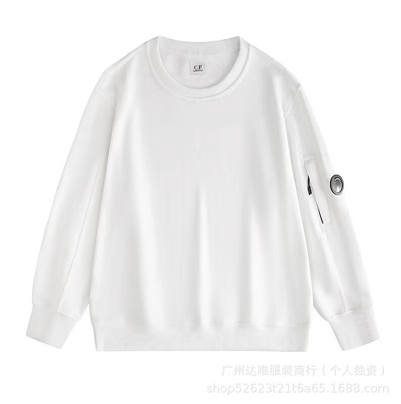 CP COMPANY ソリッドカラー クラシック ベーシック アメリカン サイドレンズ プルオーバー ラウンドネック スウェットシャツ メンズのクロスボーダー正規版|undefined