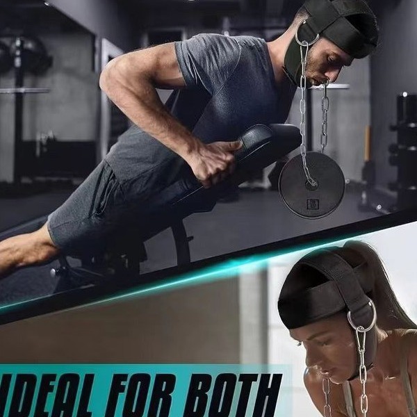 Adjustable Chain Shoulder and Neck Compound Training Head and Neck Weight-Bearing Cap, Multi-Functional Weightlifting Strength Training Equipment