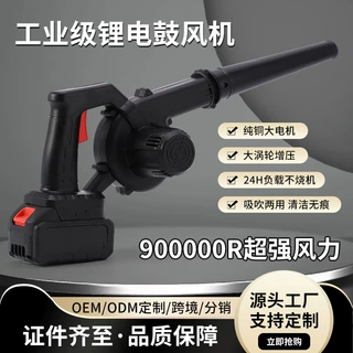 定制大功率工业鼓风机强力吹风机吹吸两用锂电吹雪机吹灰尘吸尘枪