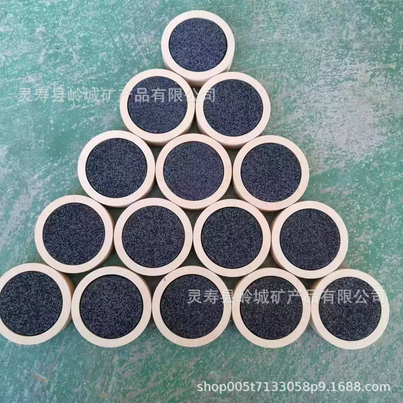 Черный вулканический камень для ароматерапии, диск для ароматерапии в ванной, камень-диффузор, набор в деревянной коробке, оптом