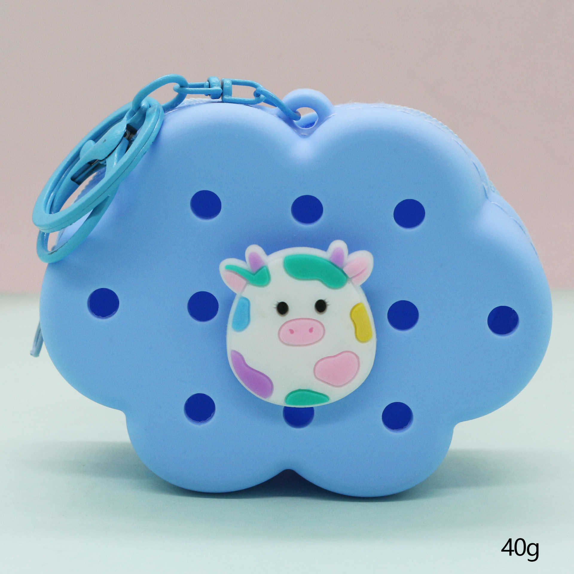 Inventario de dibujos animados de silicona agujero bolsa mini bolso diy bolsa de almacenamiento bolso auriculares llavero colgante regalo