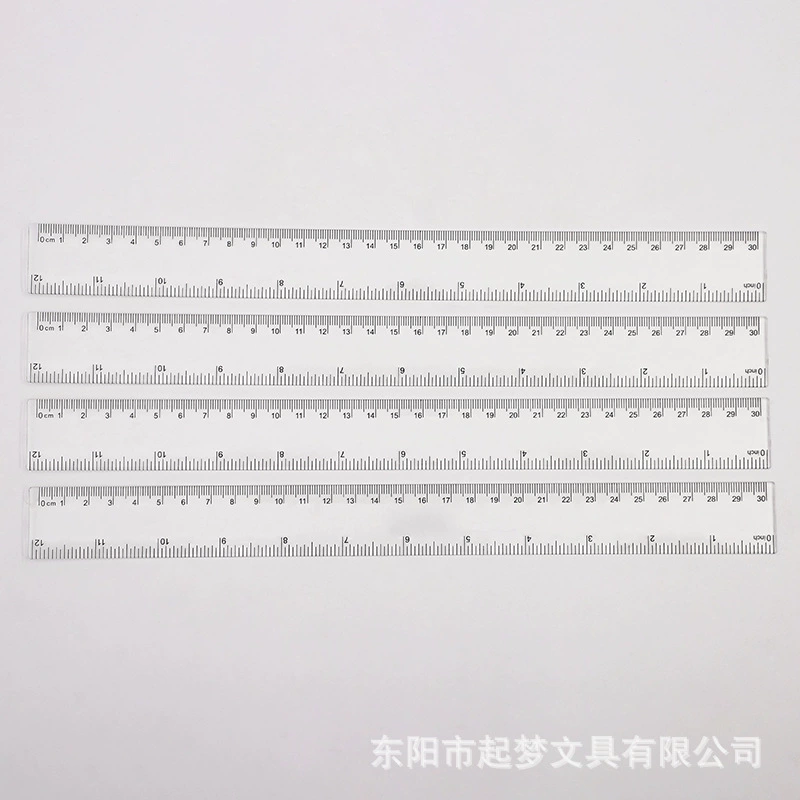 30 см прозрачная правая линейка 3.0 пластиковая линейка прямая оптовая продажа