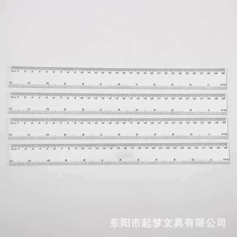 30厘米透明直尺  3.0塑料直尺厂家直销批发