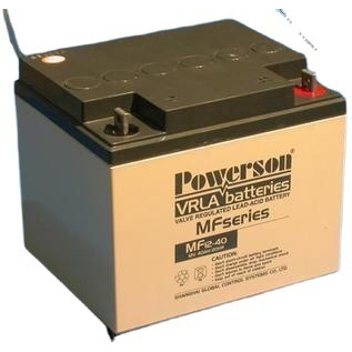 POWERSON蓄电池MF12-40/12v40ah 复华蓄电池12V40AH 复华规格型号