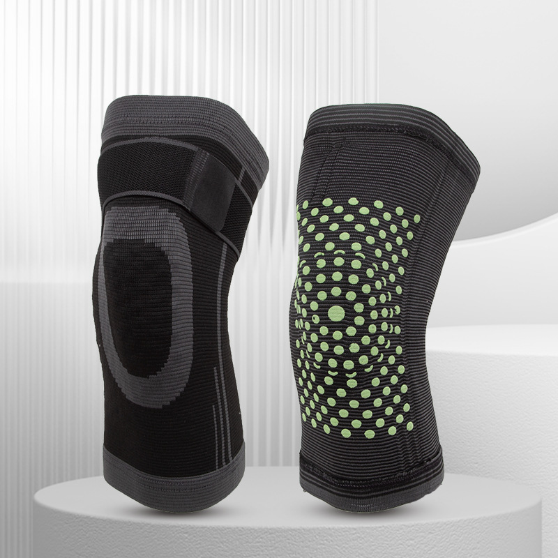 Ventas directas de fábrica correa de la almohadilla de la rodilla ajenjo calefacción antideslizante deportes rodilla caliente fitness protección presión transpirable