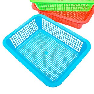 Plastic rectangular basket, big drying rack, increased thickness
