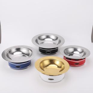 Dried Lotus Flower Hot Pot Set with Stainless Steel Alcohol Stove, Soup Warmer, Chinese Hot Pot, Bullfrog Stove, Alcohol Pot Set Wholesale