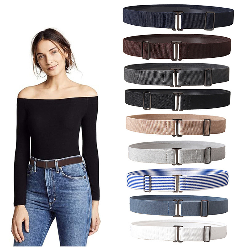 Lazy Belt Women's Elastic Elastic Decoration All-match Invisible Student Waist Shirt Non-slip Artifact Jeans Belt