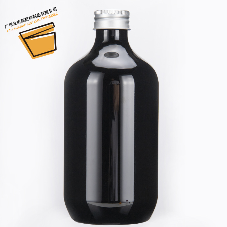 500ml黑色PET洗发水按压瓶化妆品乳液分装瓶沐浴露瓶包装空瓶