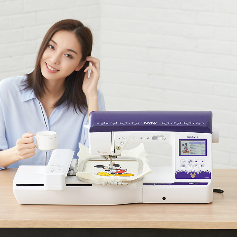 兄弟缝纫机 兄弟牌NQ3500D卡通电脑绣花 缝绣一体机