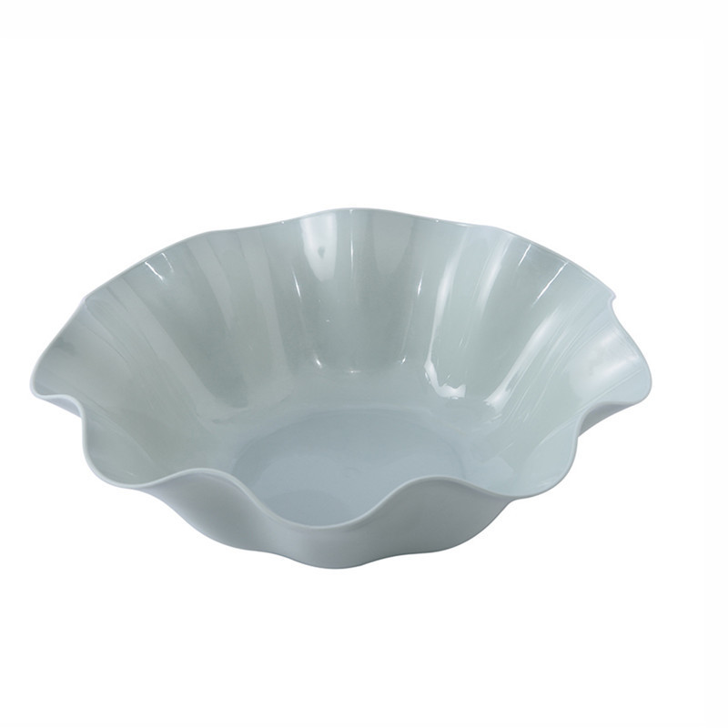 Plato de fruta creativa moderna sala de estar de estilo europeo de escritorio de oficina en casa merienda plato de caramelo plato de fruta con volantes