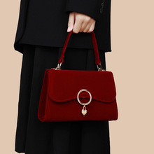 包包女结婚小众设计婚包女新娘斜挎包高级感秀禾服红色婚包手提包