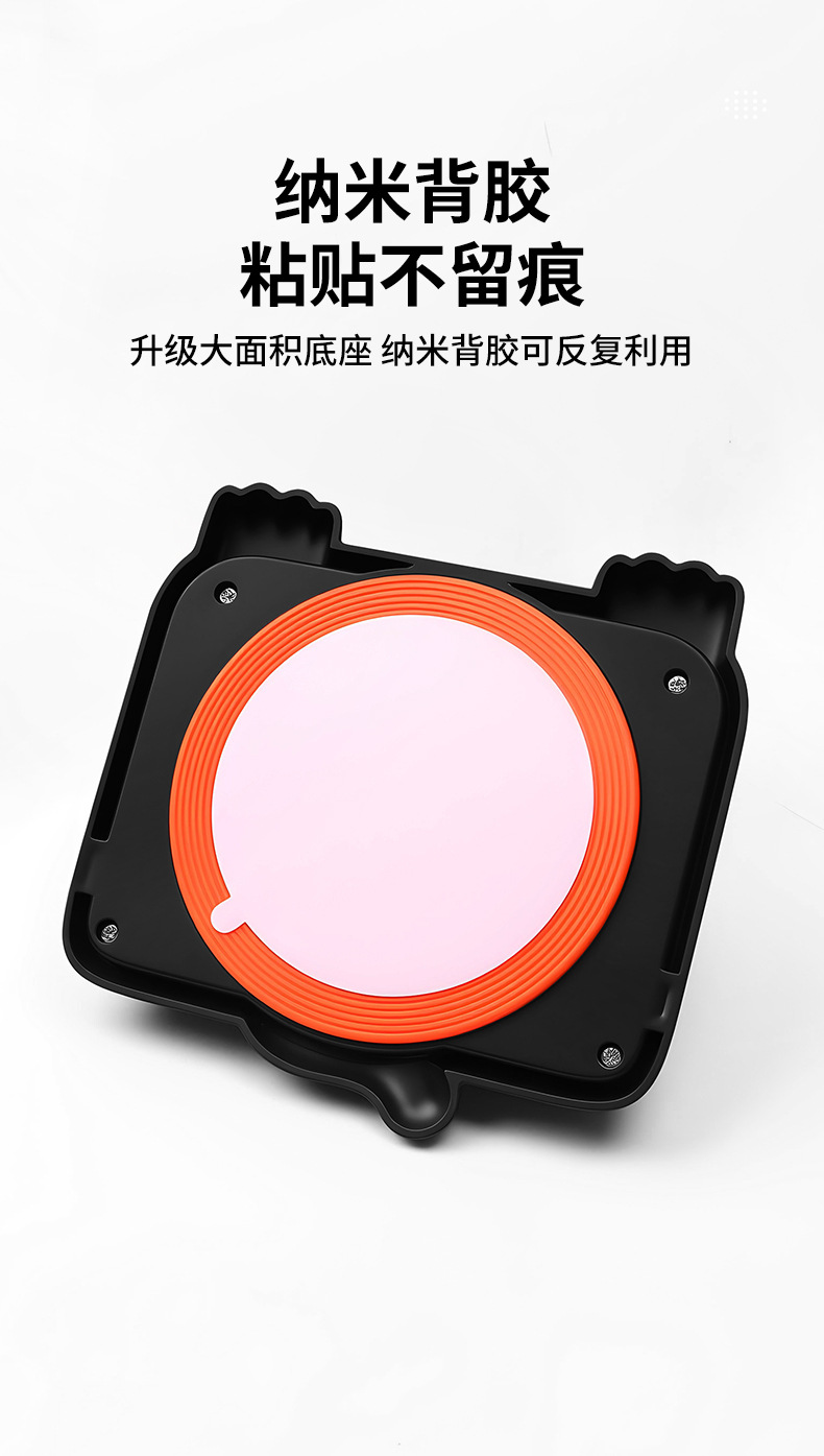 Car-mounted temporary parking sign, 2-in-1 multifunctional temporary parking card, car phone holder, and parking permit with phone number