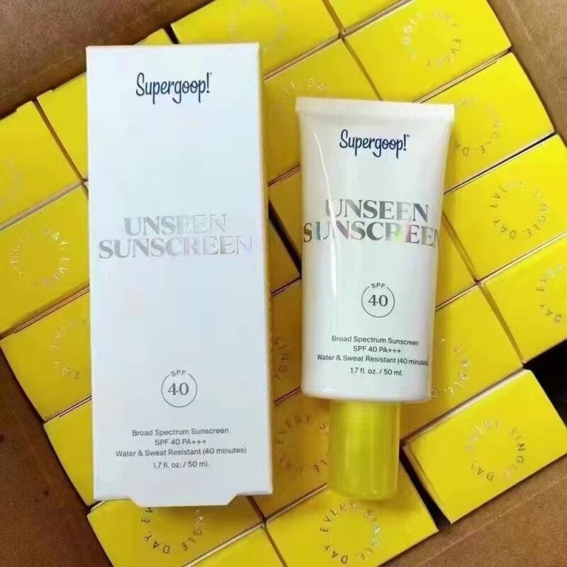 Supergoop Unseen 透明非感覚日焼け止め グロー ウォーター ブライトニング アイスクリーム 日焼け止め 50ml|undefined