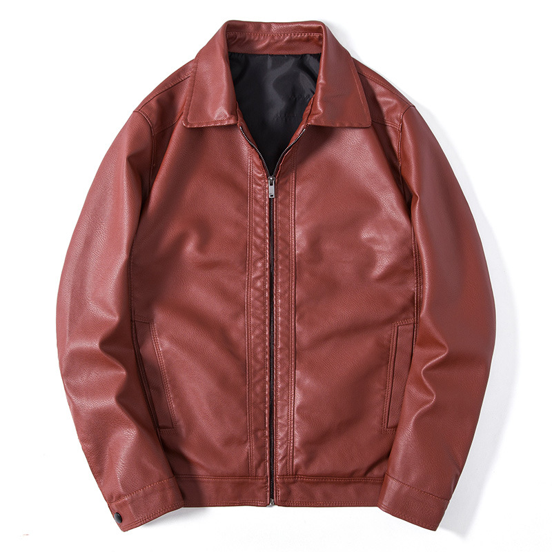 Men's Clothing new men's leather jackets this autumn, cool motorcycle style PU leather jackets, men's stand up collar coat_voghion.com