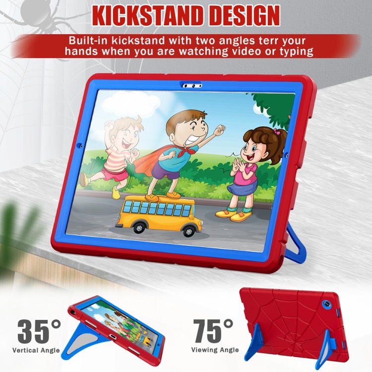 Para Samsung para Galaxy Tab A8 10.5 2021 Spiderman Silicone + PC Protector