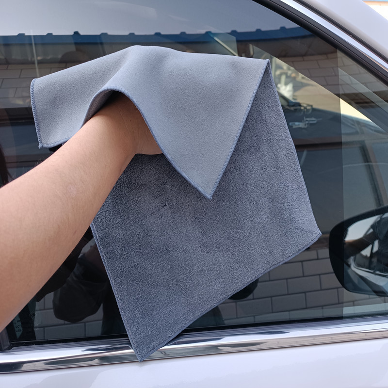 ロゴを印刷できる新しい二重鹿毛皮のタオルは、ベルベットの洗車タオルを真似て、毛が落ちにくいタオルを拭くことができます|undefined