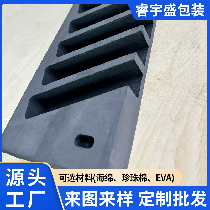 EVA包装盒礼盒防震内托 可植绒贴绒布海绵托盘 eva雕刻内衬海绵