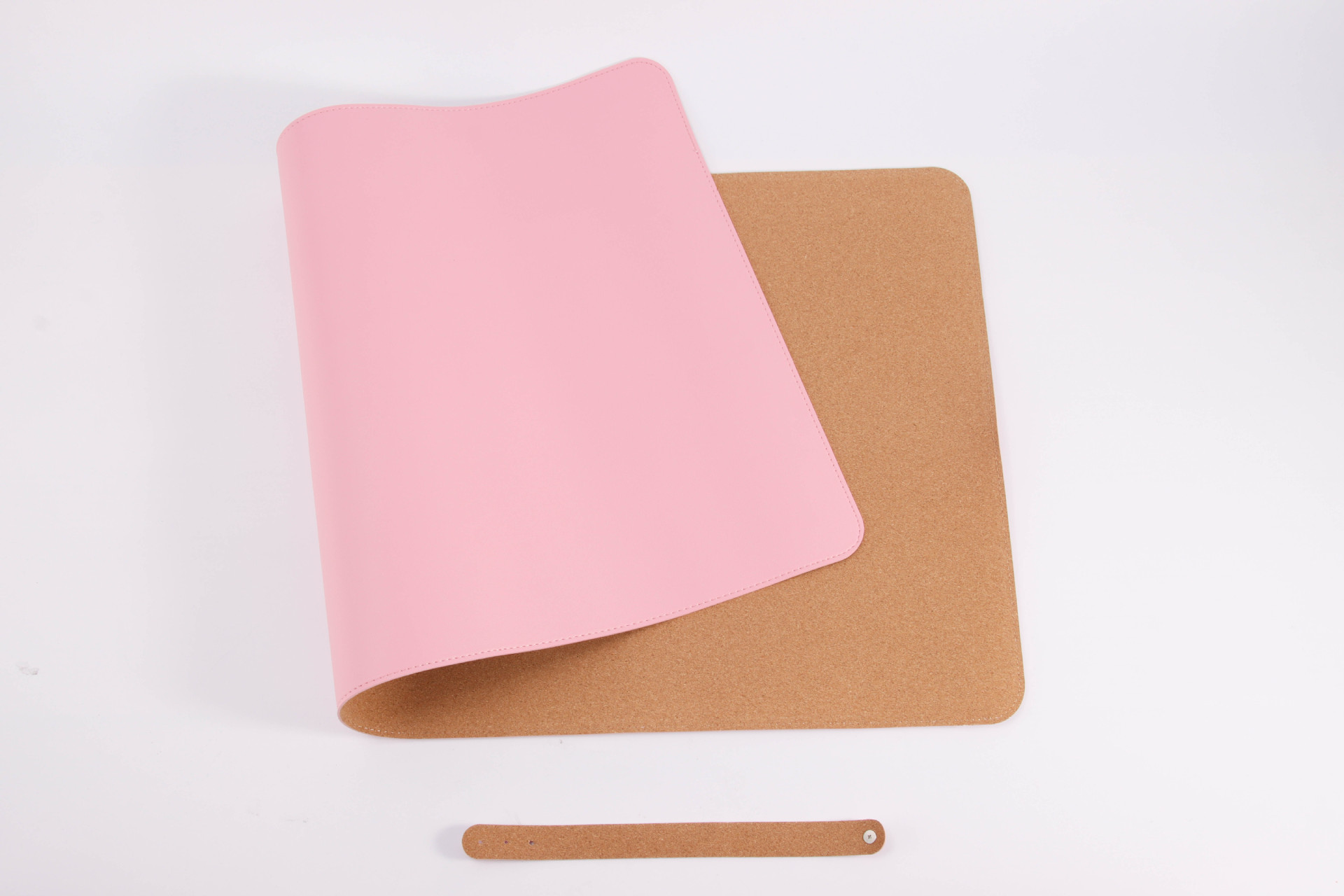 Alfombrilla de ratón de cuero de corcho, teclado de computadora portátil, escritorio de escritorio de oficina de color sólido de gran tamaño, patrón de impresión LOGO