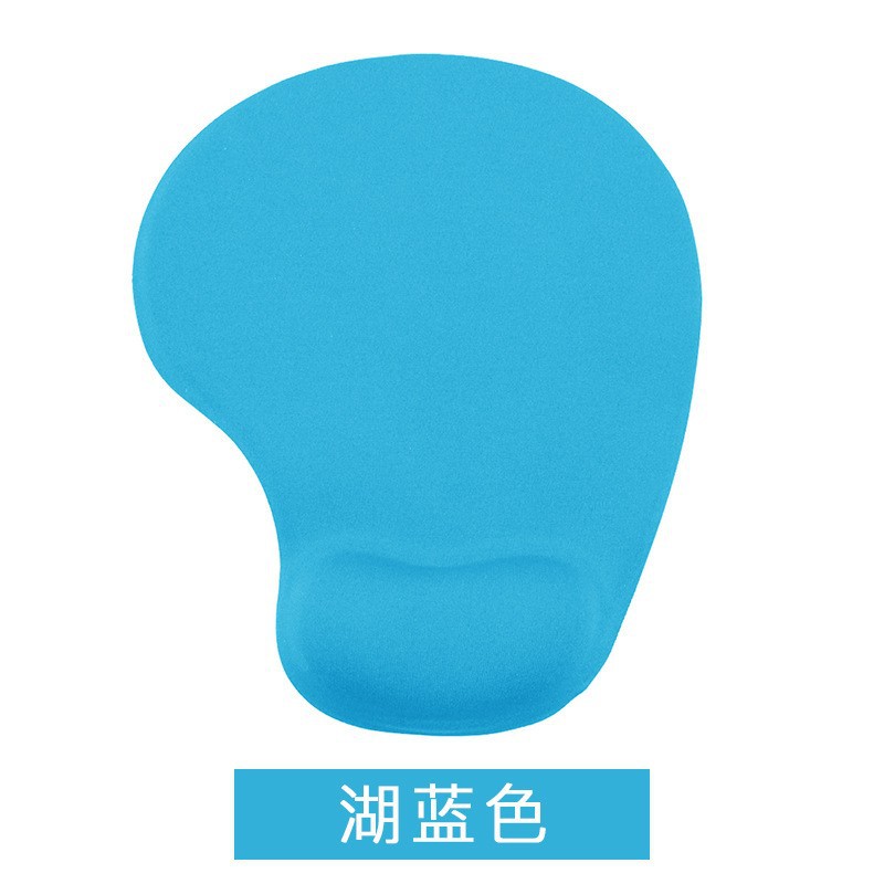 Fabricante en stock alfombrilla de ratón de silicona al por mayor de memoria de esponja portátil pulsera de color sólido Oficina de almohadilla de muñeca fresca
